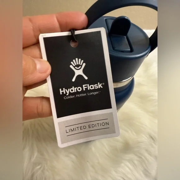 Limited Edition Hydro Flask bottle with Flex Straw Cap in a checkered pattern. - Picture 3 of 8